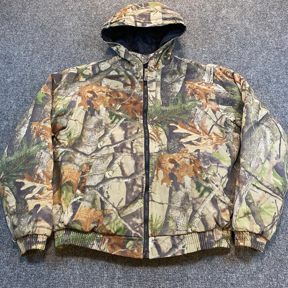 Lodge Outfitters Womens Large Camo Outdoors Hunting Insulated Hooded Jacket